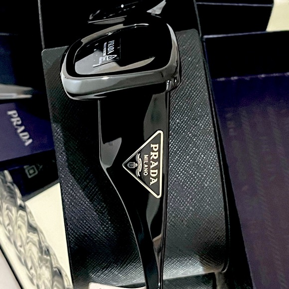 PRADA BLACK OUT SUNGLASSES .. BRAND NEW WITH TAGS .. PRADA MILANO .. ALL YOU!! $ - Picture 1 of 8